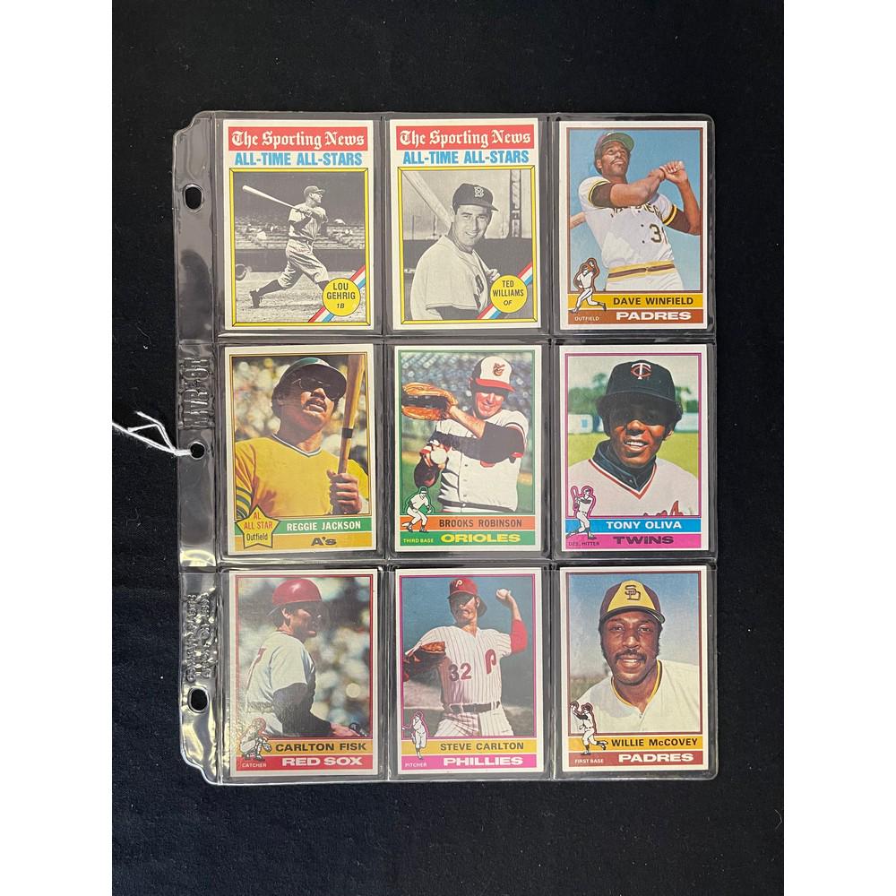 (9) 1976 Topps Baseball Hof (1 of 2)