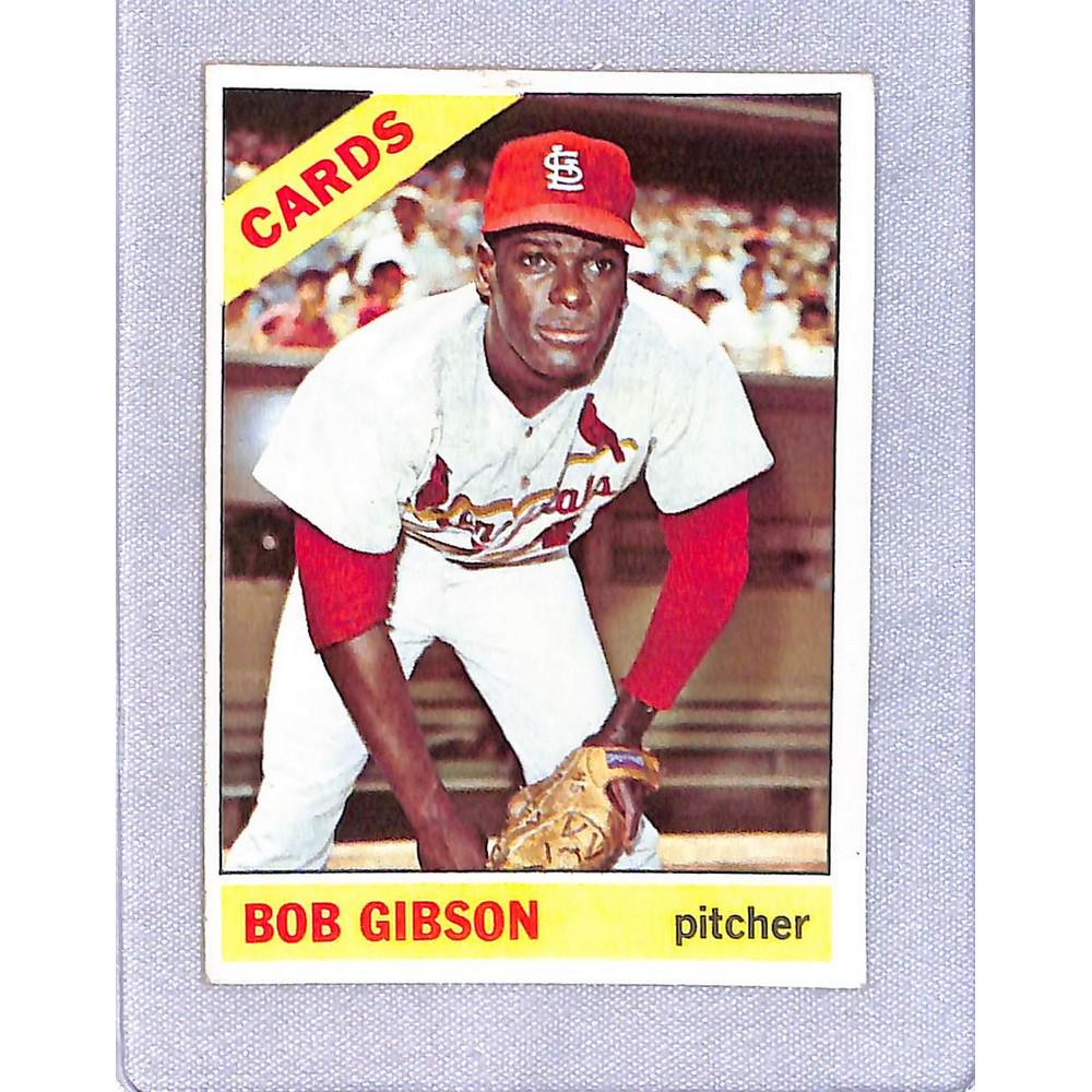 1966 Topps Crease Free Bob Gibson (1 of 2)
