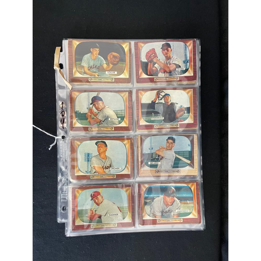 (40) 1955 Bowman Baseball Estate Cards (1 of 6)