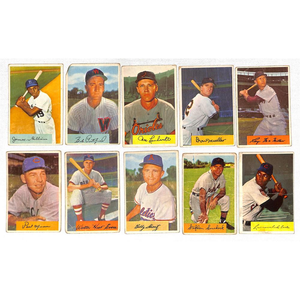 (15) Low Grade 1954 Bowman Baseball Cards (1 of 1)