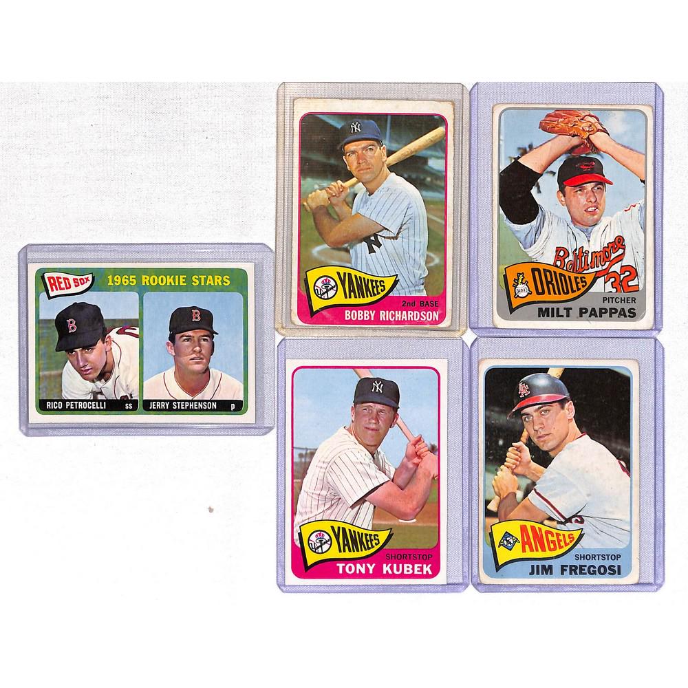 (5) 1965 Topps Baseball Stars (1 of 2)
