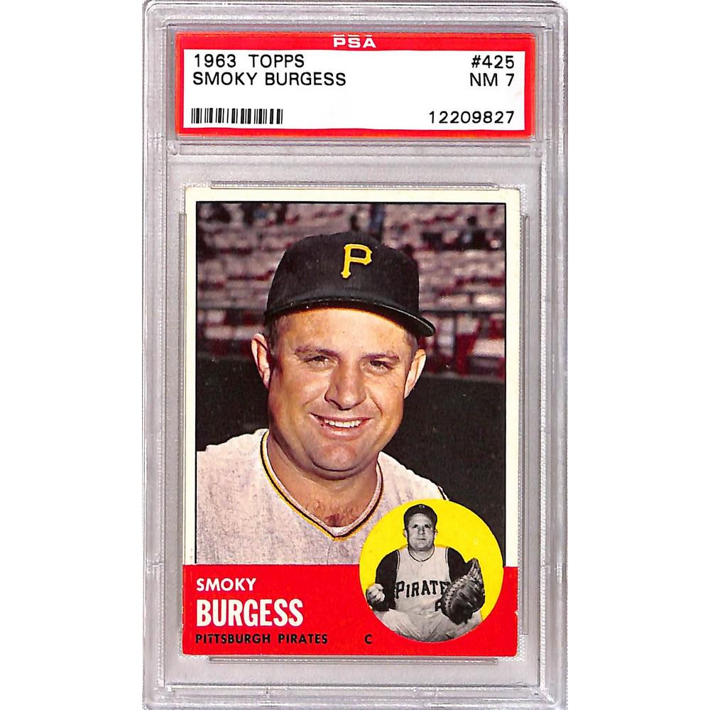 1963 Topps Smoly Burgess Psa 7 (1 of 2)