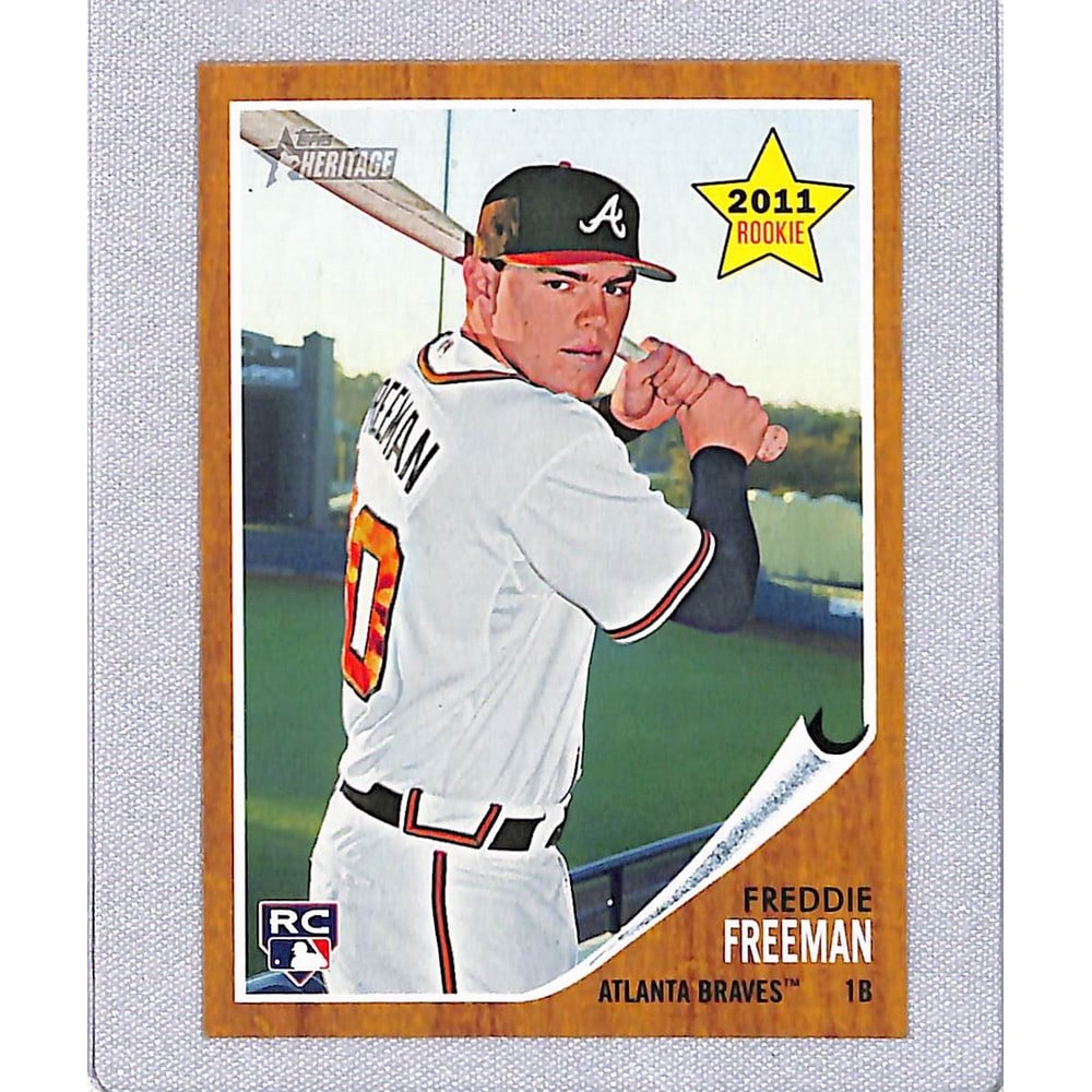 2011 Topps Heritage Freddie Freeman Rc Mint (1 of 2)