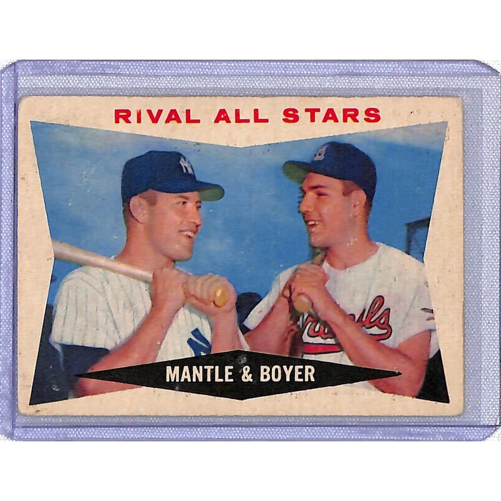 1960 Topps Mantle/boyer Rivals (1 of 2)