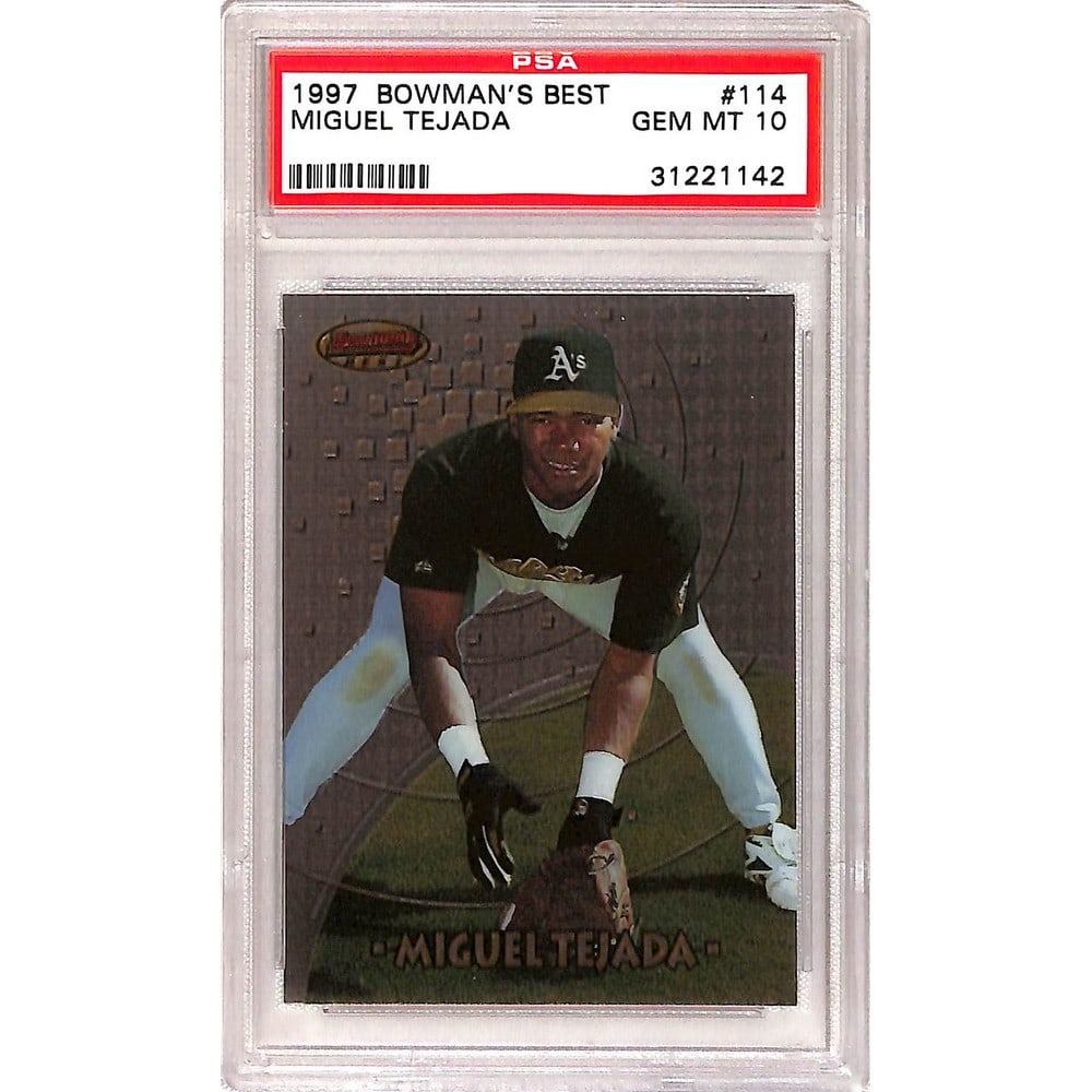 1997 Bowman's Best Miguel Tejada Rc Psa 10 (1 of 2)