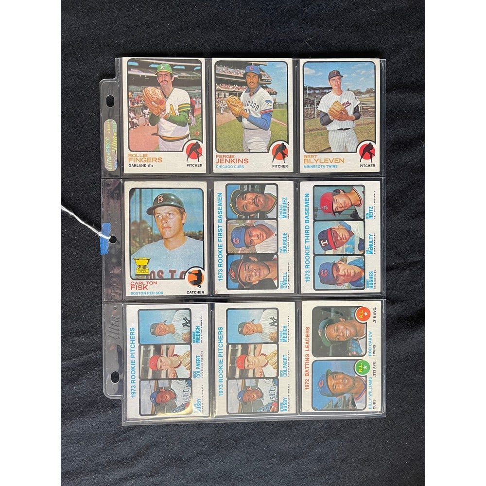(9) 1973 Topps Baseball Stars/hof (1 of 2)