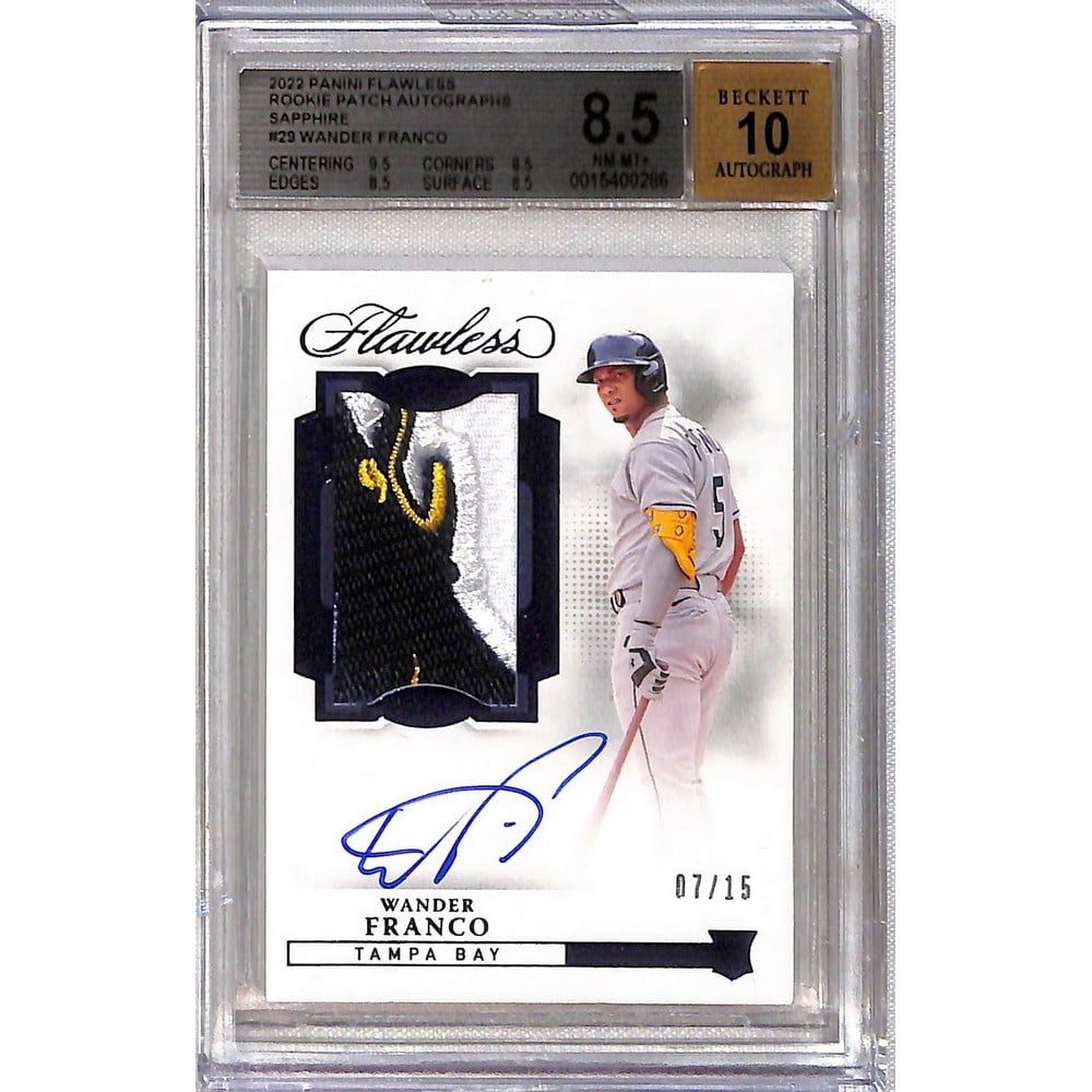 2022 Flawless Wander Franco Rc/patch Auto Bgs 8.5 (1 of 2)