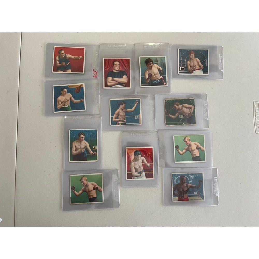 (18) 1910 T218 Boxing Cards (1 of 1)