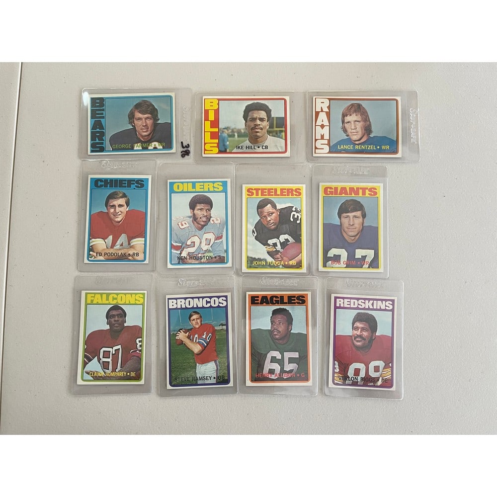 (70) 1972 Topps Football Cards Nice Shape (1 of 1)