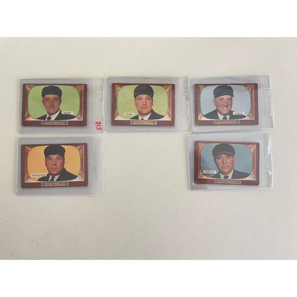 (5) 1955 Bowman Baseball Umpires (1 of 1)