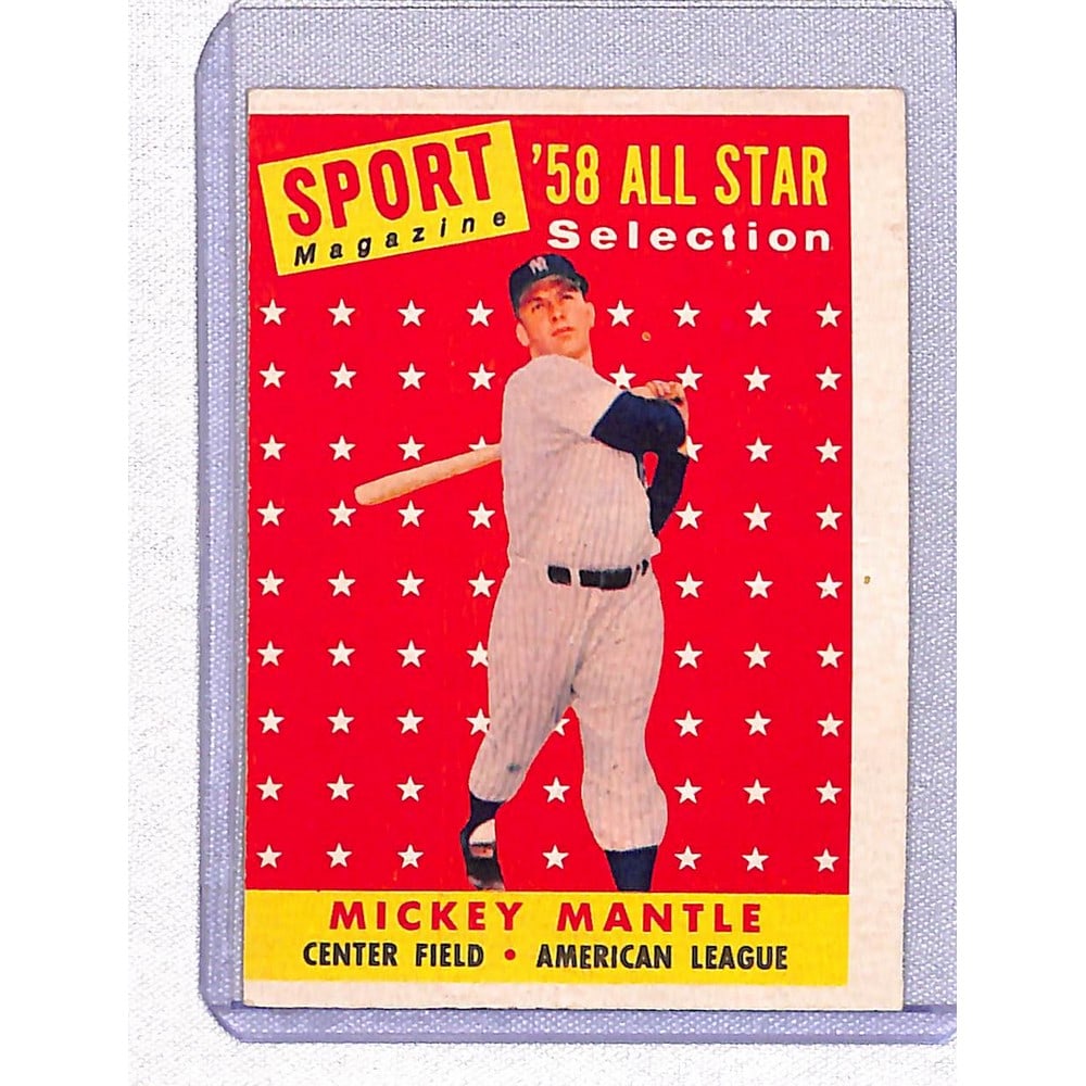 1958 Topps Mickey Mantle Allstar (1 of 2)