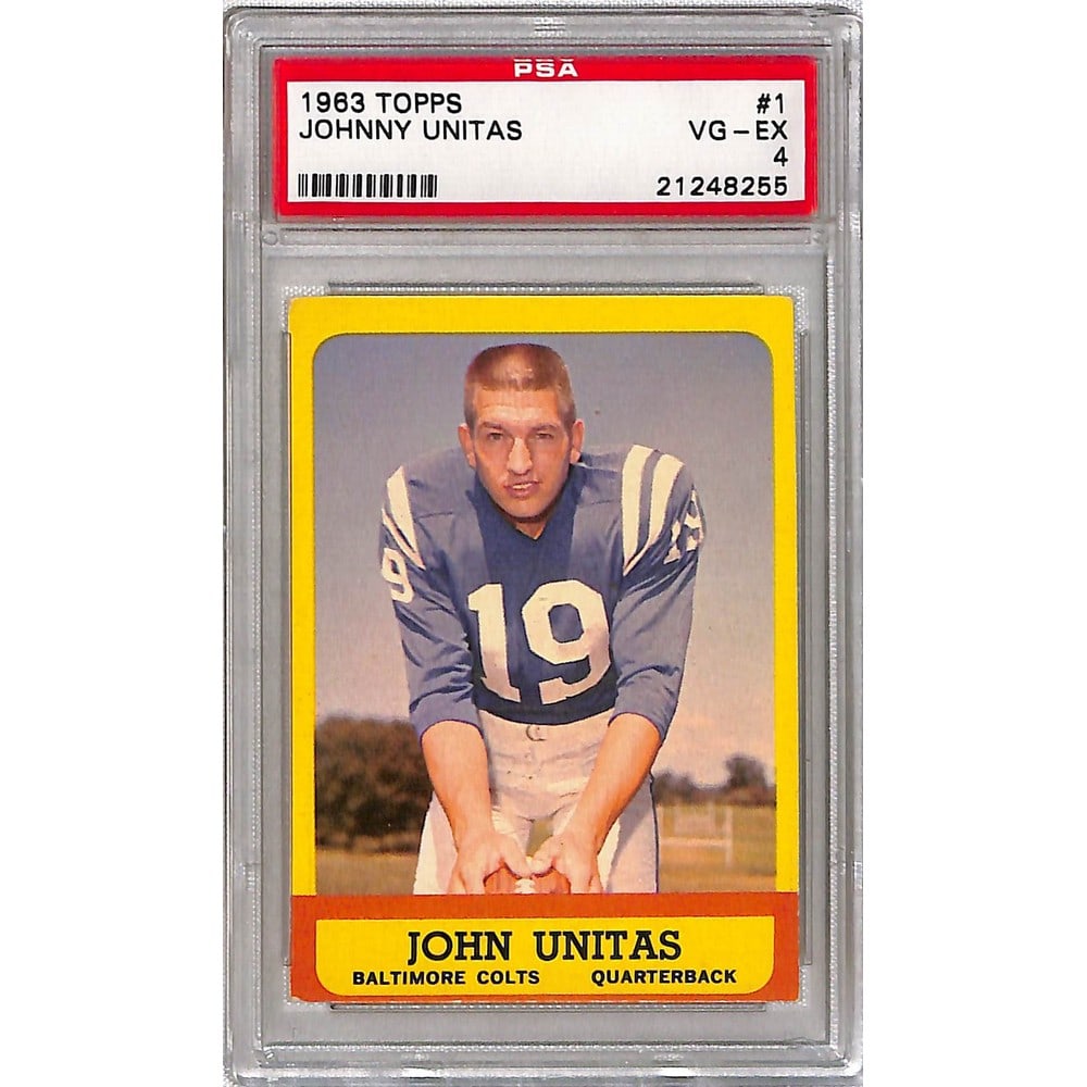 1963 Topps Johnny Unitas Psa 4 (1 of 2)