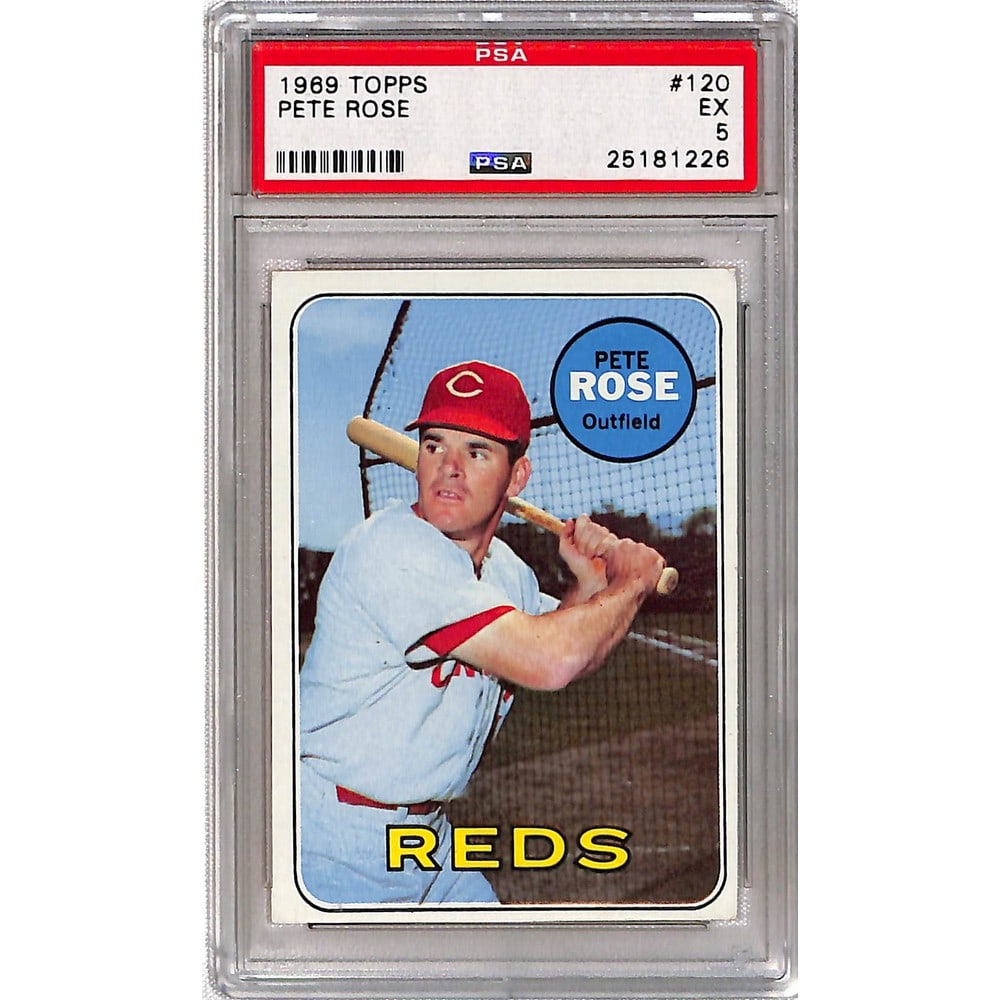 1969 Topps Pete Rose Psa 5 (1 of 2)