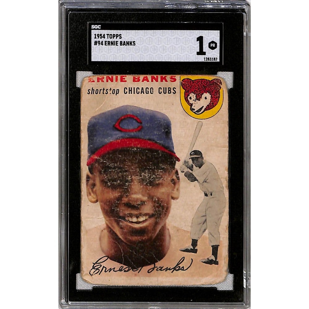1954 Topps Ernie Banks Rookie Sgc 1 (1 of 2)