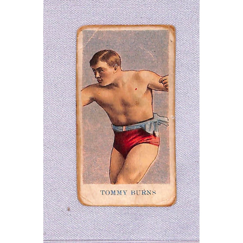 1909 American Caramel Tommy Burns Boxing Card (1 of 2)