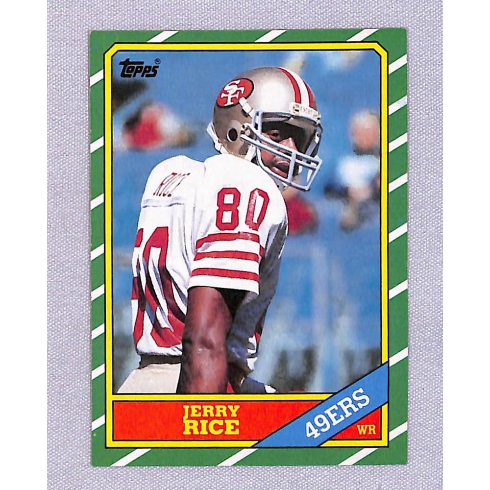 1986 Topps Jerry Rice Rookie Nice Shape (1 of 2)