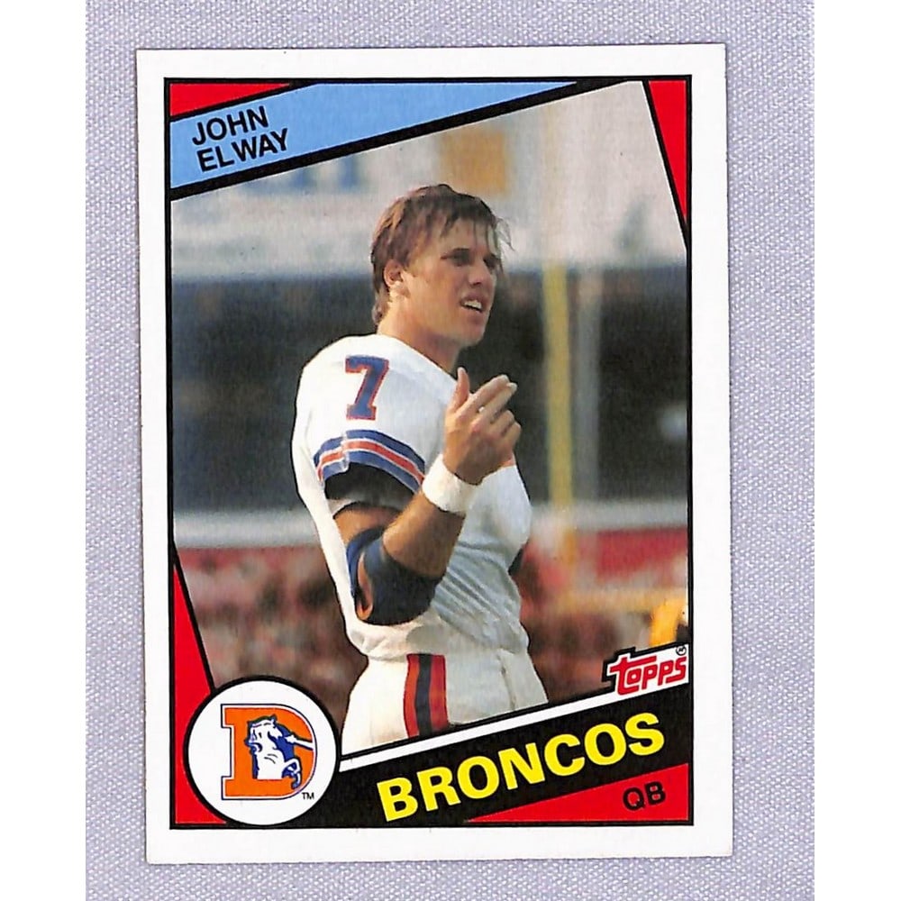 1984 Topps John Elway Rookie Nice Shape (1 of 2)