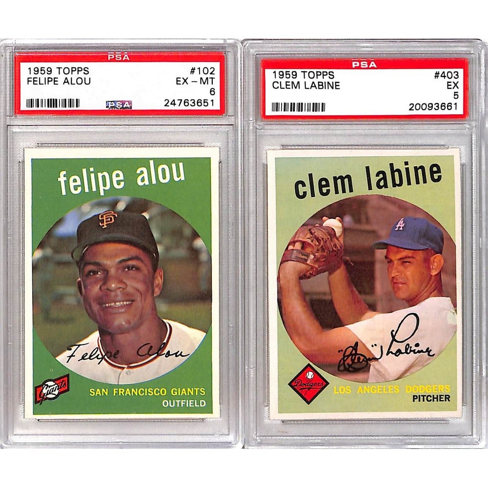Two 1959 Topps Psa Graded Cards (1 of 2)