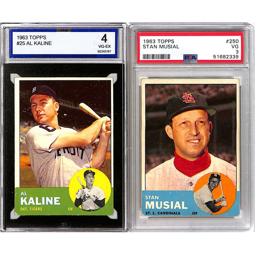 Two Graded 1963 Topps Baseball Superstars (1 of 2)