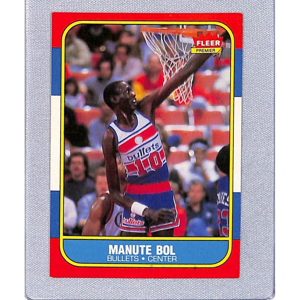 1986 Fleer Manute Bol Rookie Card: 1986 Fleer Manute Bol Rookie Card