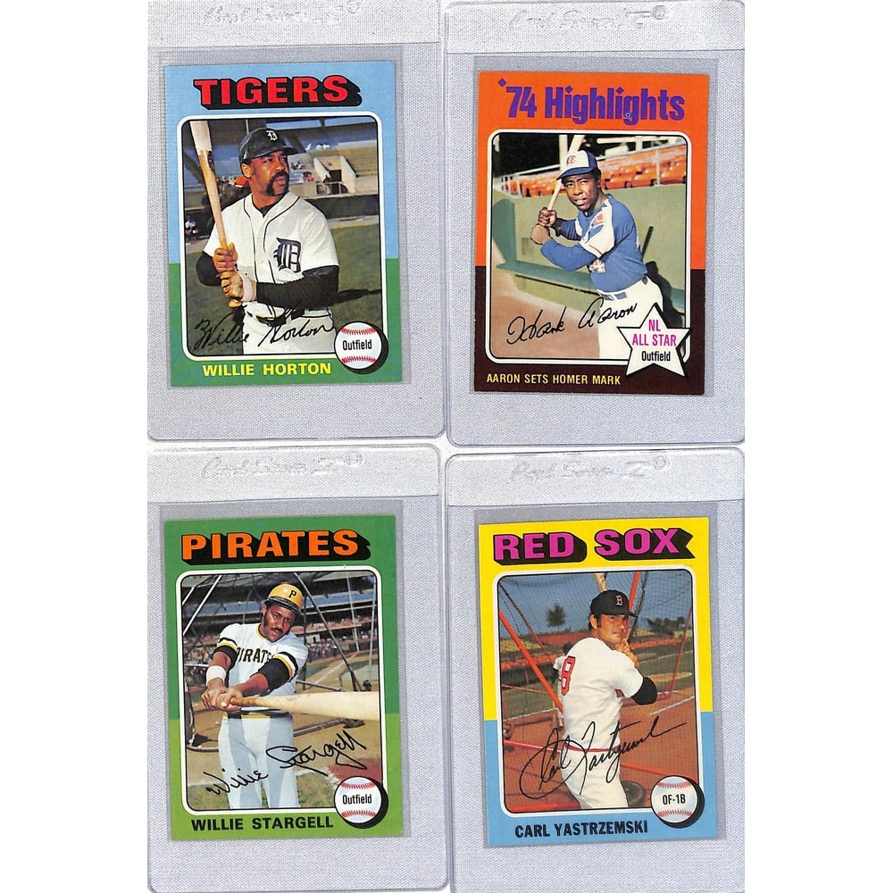 (9) 1975 Topps Baseball High Grade (1 of 3)