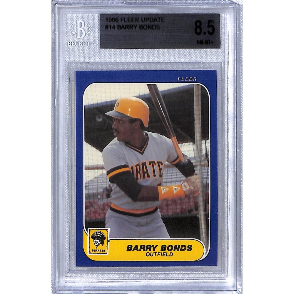 1986 Fleer Update Barry Bonds Bgs 8.5 (1 of 2)