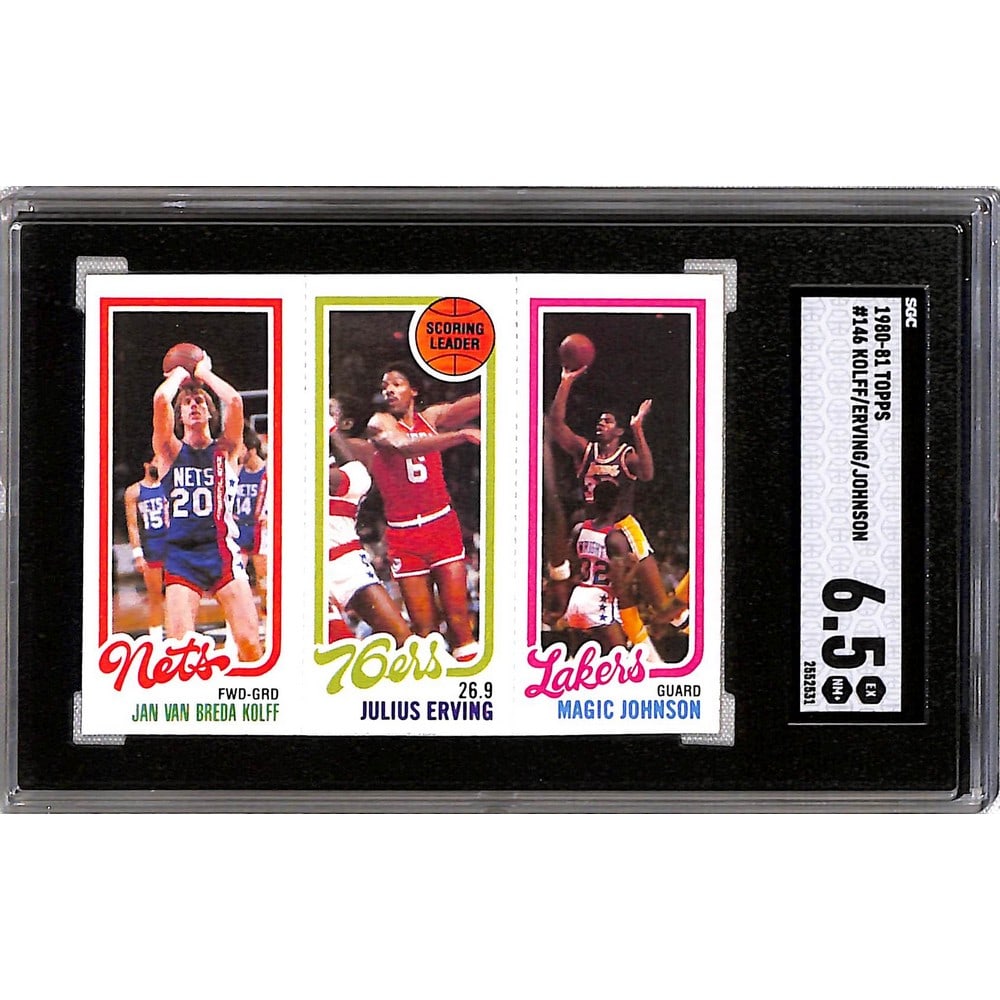 1980 Topps Magic Johnson Rc/julius Erving Sgc 6.5 (1 of 2)