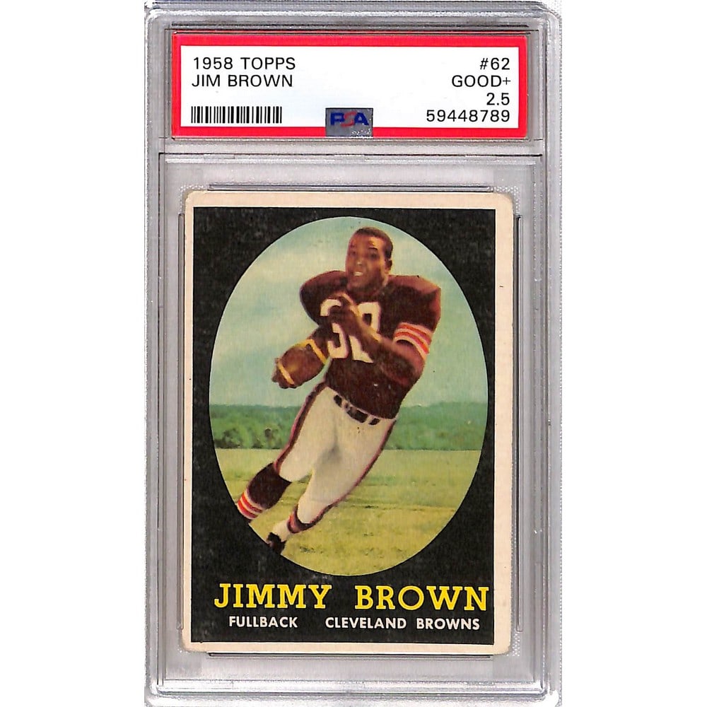 1958 Topps Jim Brown Rookie Psa 2.5 (1 of 2)