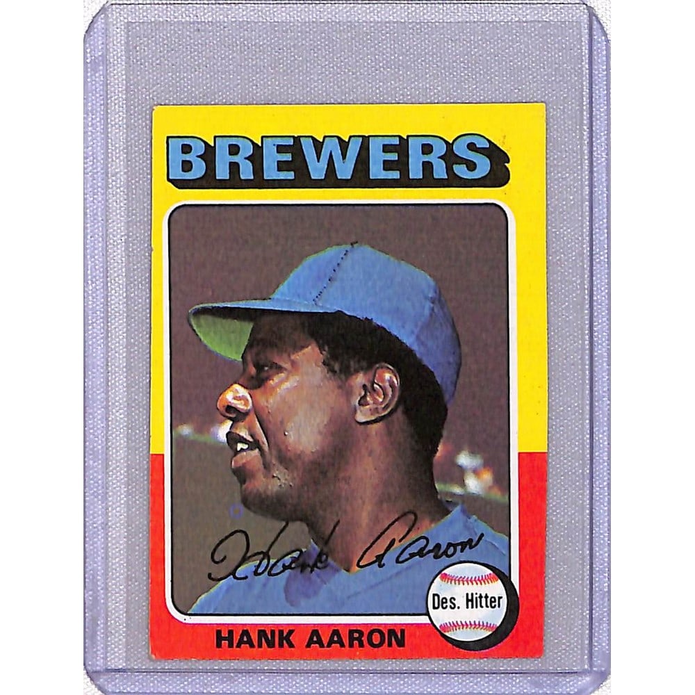 Crease Free 1975 Topps Mini Hank Aaron (1 of 2)