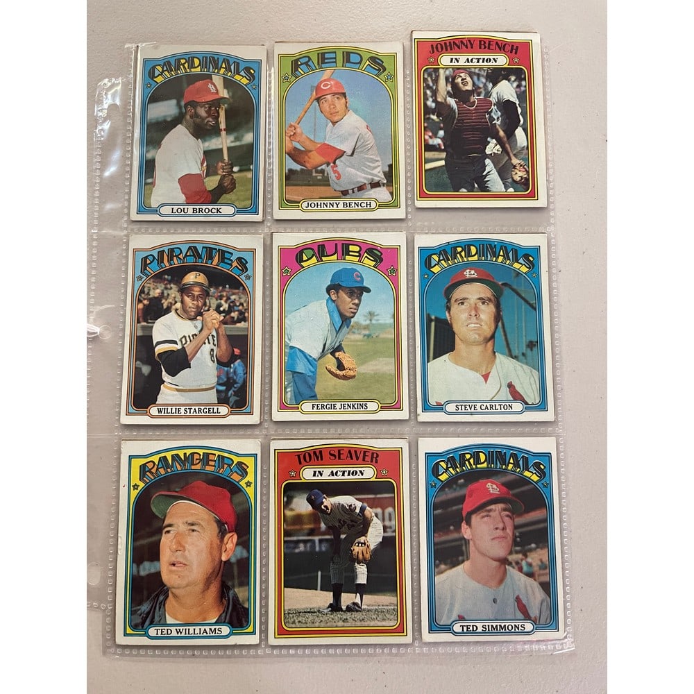 (17) 1972 Topps Baseball Stars/hof (1 of 2)