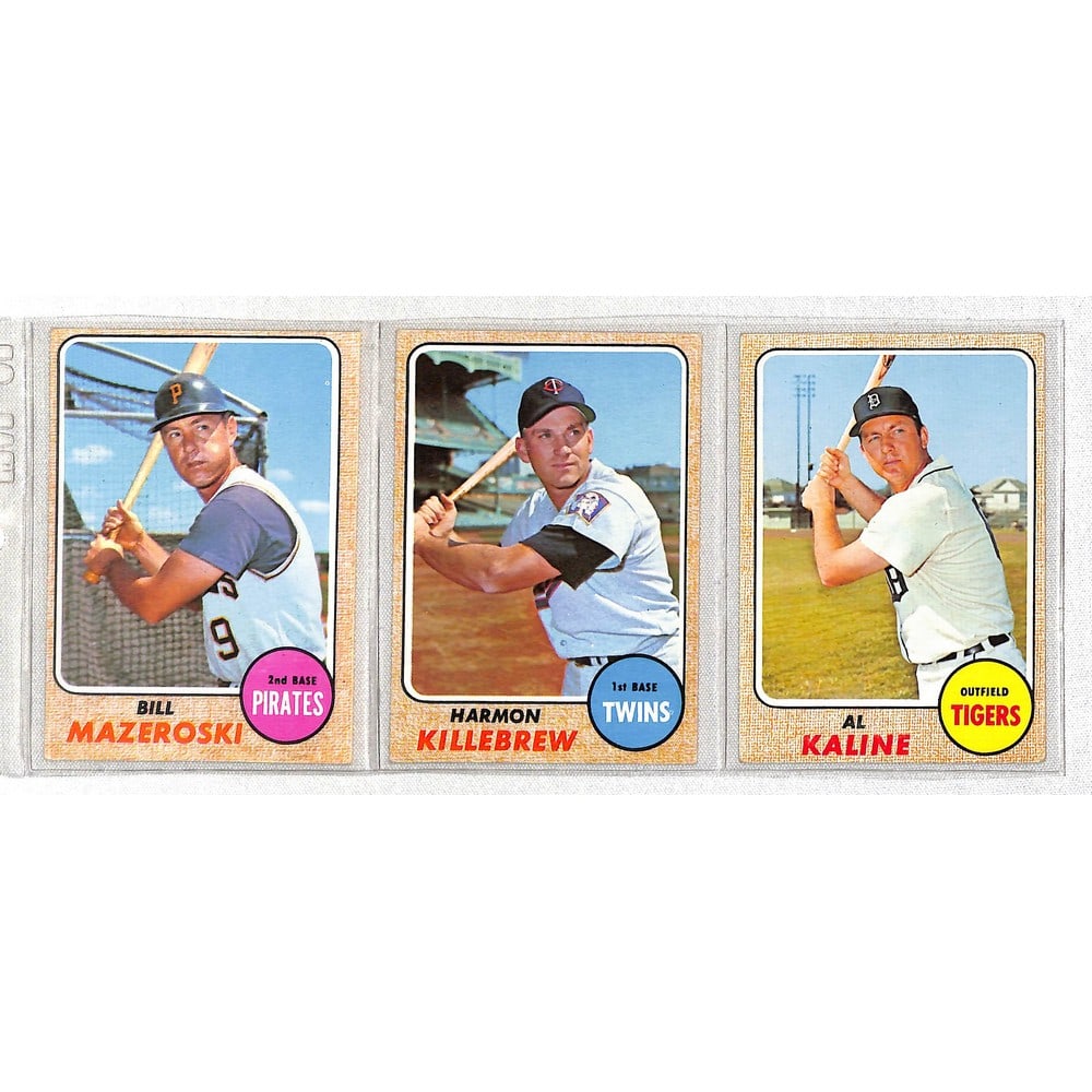 Three 1968 Topps Baseball Stars/hof (1 of 2)