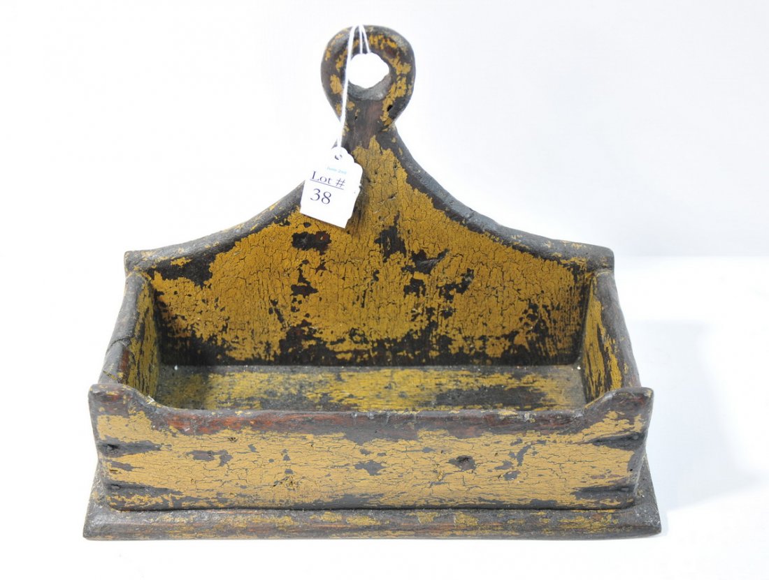 Wall box in old distressed paint 12": Wall box in old distressed paint 12"
