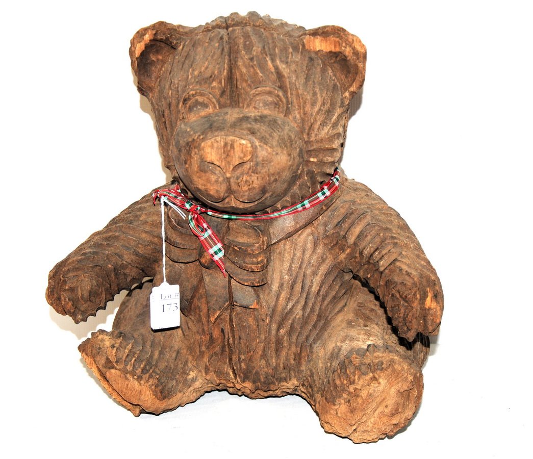 Black Forest Carved Bear 14"H circa 1920-1940: Black Forest Carved Bear 14"H circa 1920-1940
