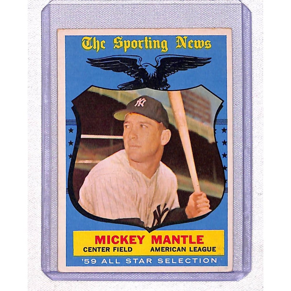 1959 Topps Mickey Mantle Allstar Nice Shape (1 of 2)