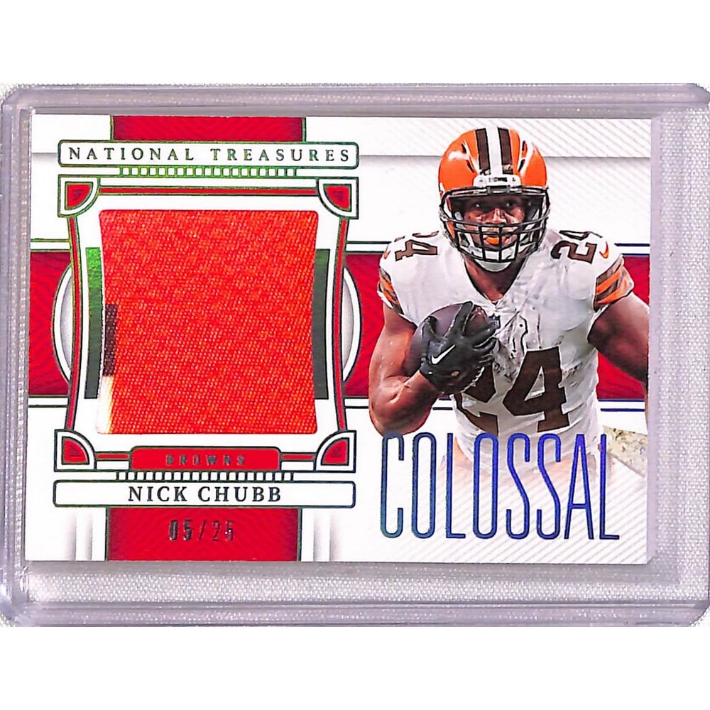 2022 National Treasures Nick Chubb Jersey 5/25 (1 of 2)