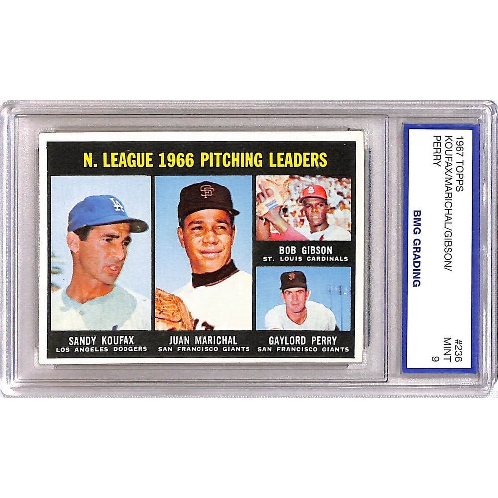 1967 Topps Leader Card Koufax/marichal Graded 9 (1 of 2)