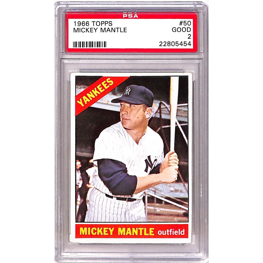 1966 Topps Mickey Mantle Psa 2 (1 of 2)