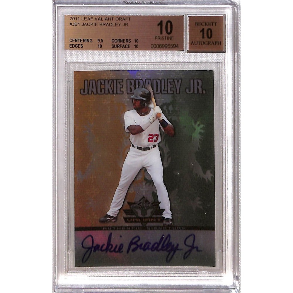 2011 Leaf Variant Jackie Bradley Jr. Rc Auto (1 of 2)