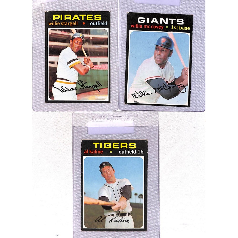 Three 1971 Topps Baseball Stars/hof (1 of 2)