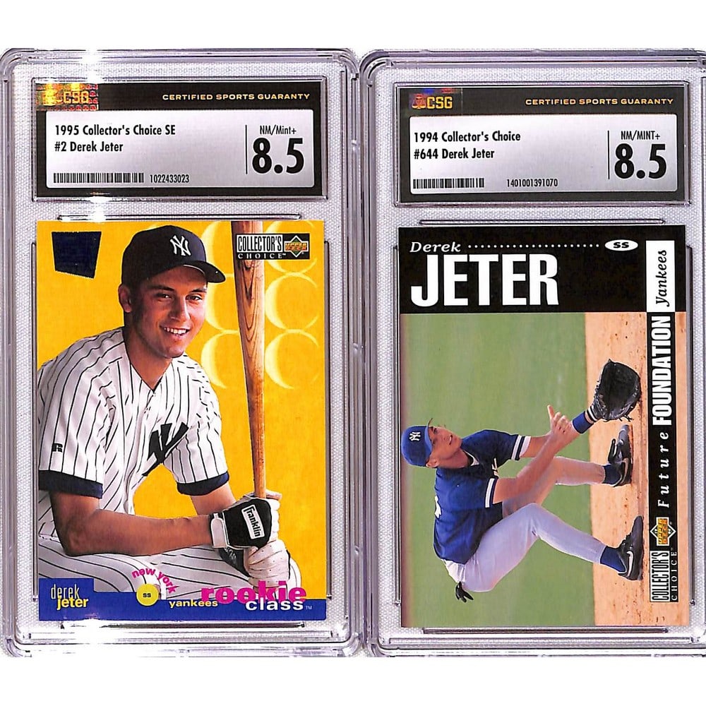 Two Csg Graded Derek Jeter Rookies (1 of 2)