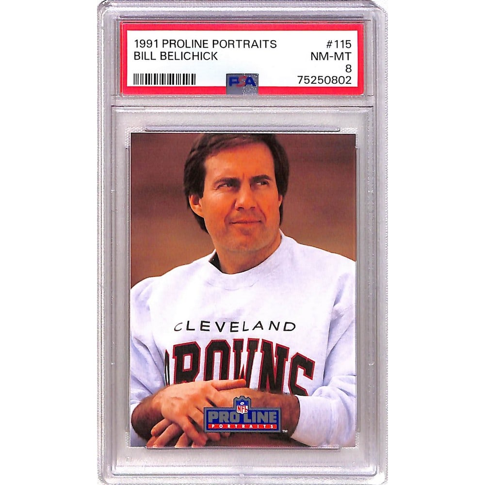 1991 Proline Portraits Bill Belichick Rc Psa 8 (1 of 2)