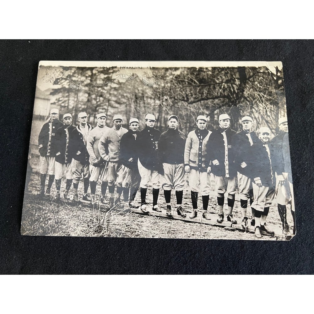 Circa 1910 Boston Red Sox Team Photo Joe Wood (1 of 2)