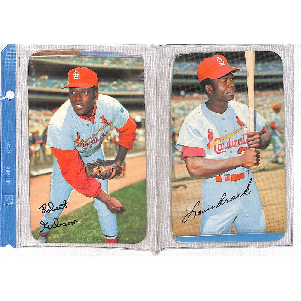1971 Topps Supers Bob Gibson/lou Brock (1 of 2)