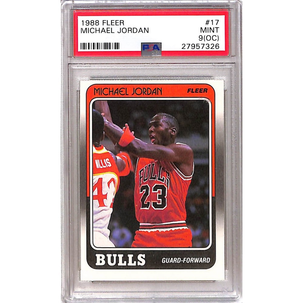 1988 Fleer Michael Jordan Psa 9 Oc (1 of 2)