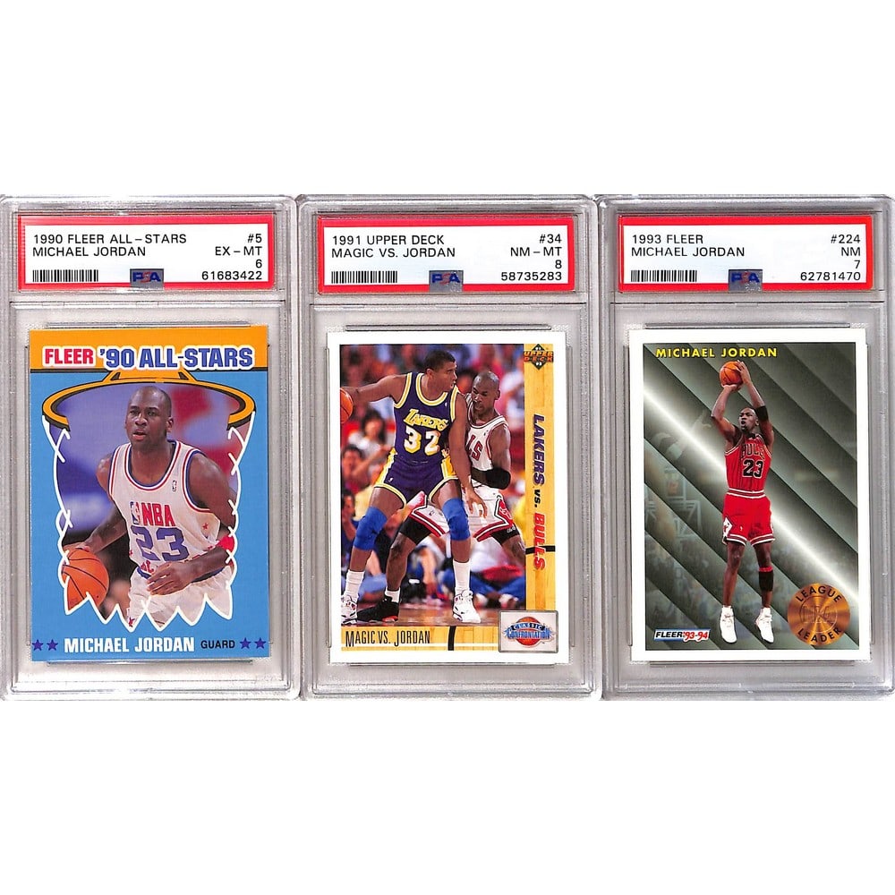 Three Psa Graded 1990-93 Michael Jordan Cards (1 of 2)