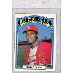 1972 Topps Bob Gibson: 1972 Topps Bob Gibson