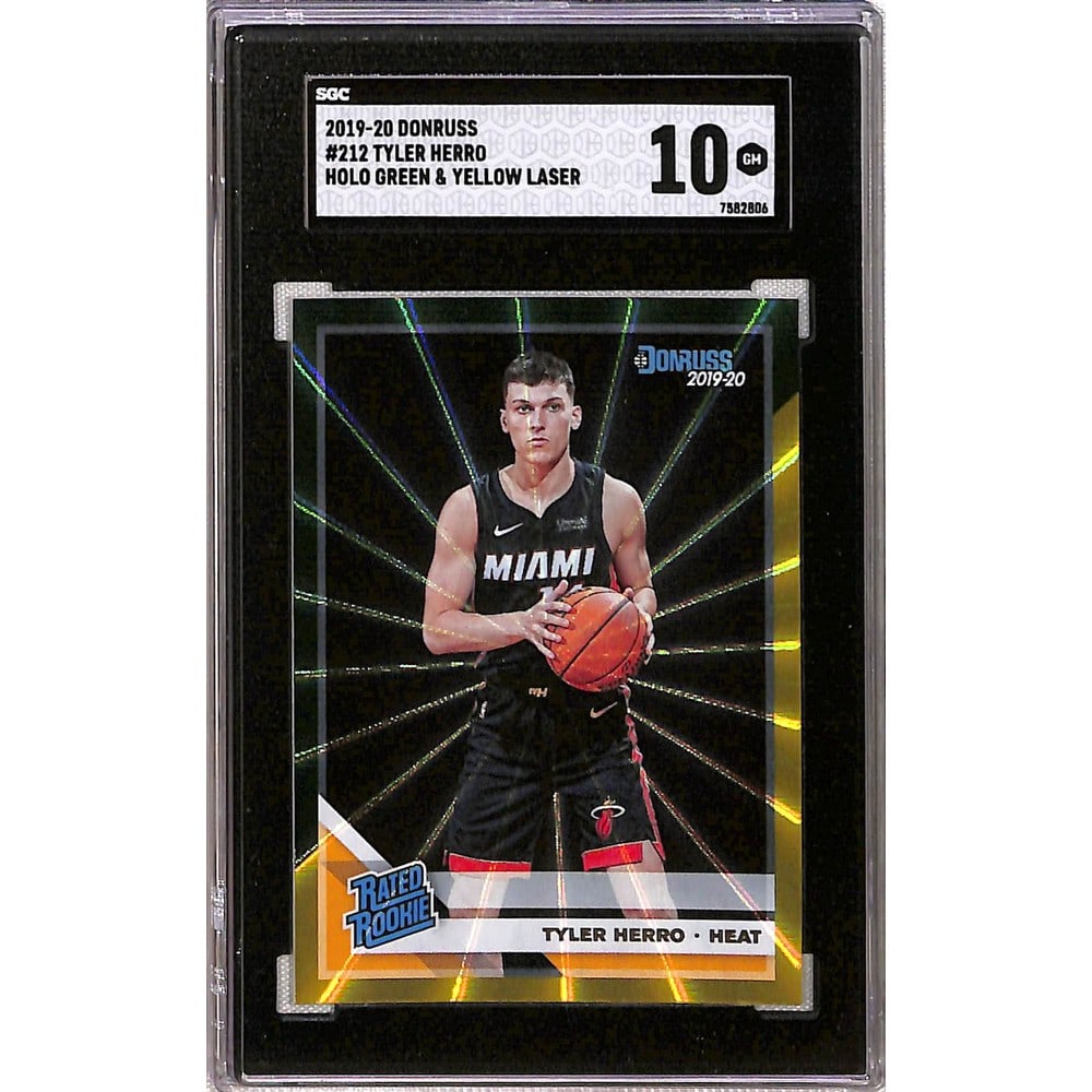 2019-20 Donruss Tyler Herro Rookie Laser Sgc 10 (1 of 2)
