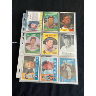 (63) 1950's-60's Vintage Baseball Cards: (63) 1950's-60's Vintage Baseball Cards