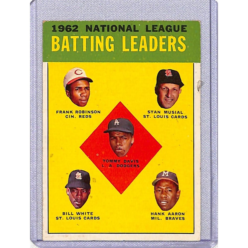 1963 Topps Batting Leaders Aaron/musial: 1963 Topps Batting Leaders Aaron/musial