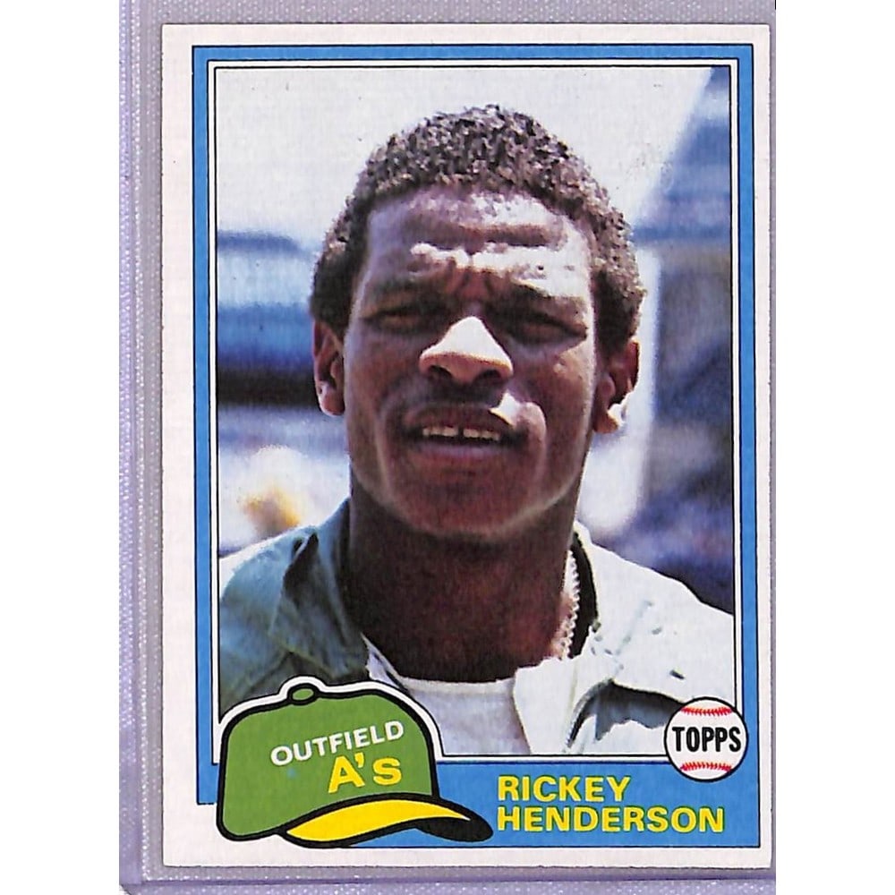1981 Topps Rickey Henderson 2nd Year (1 of 2)